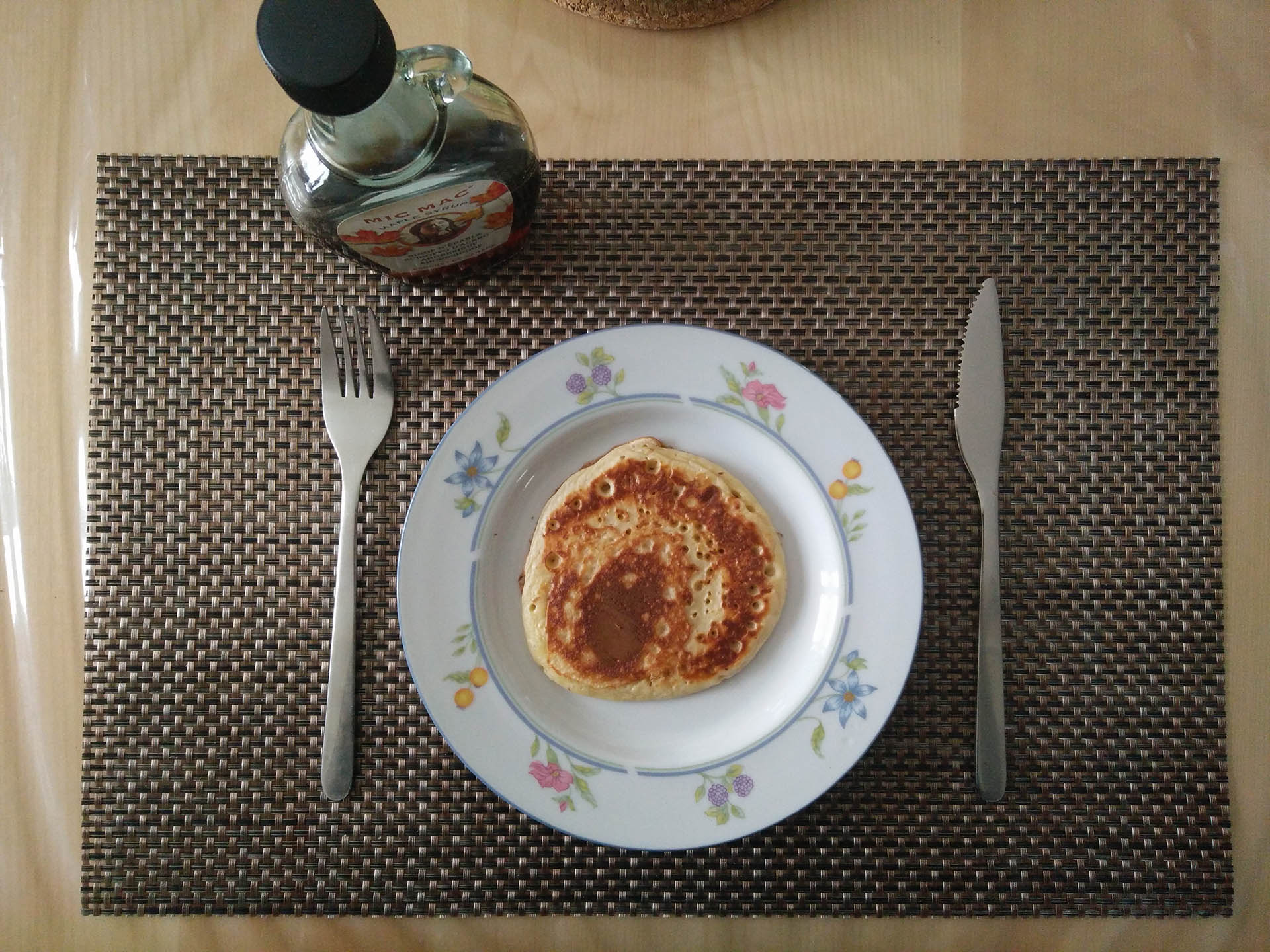 Présentation de Pancakes (peu sucrés)