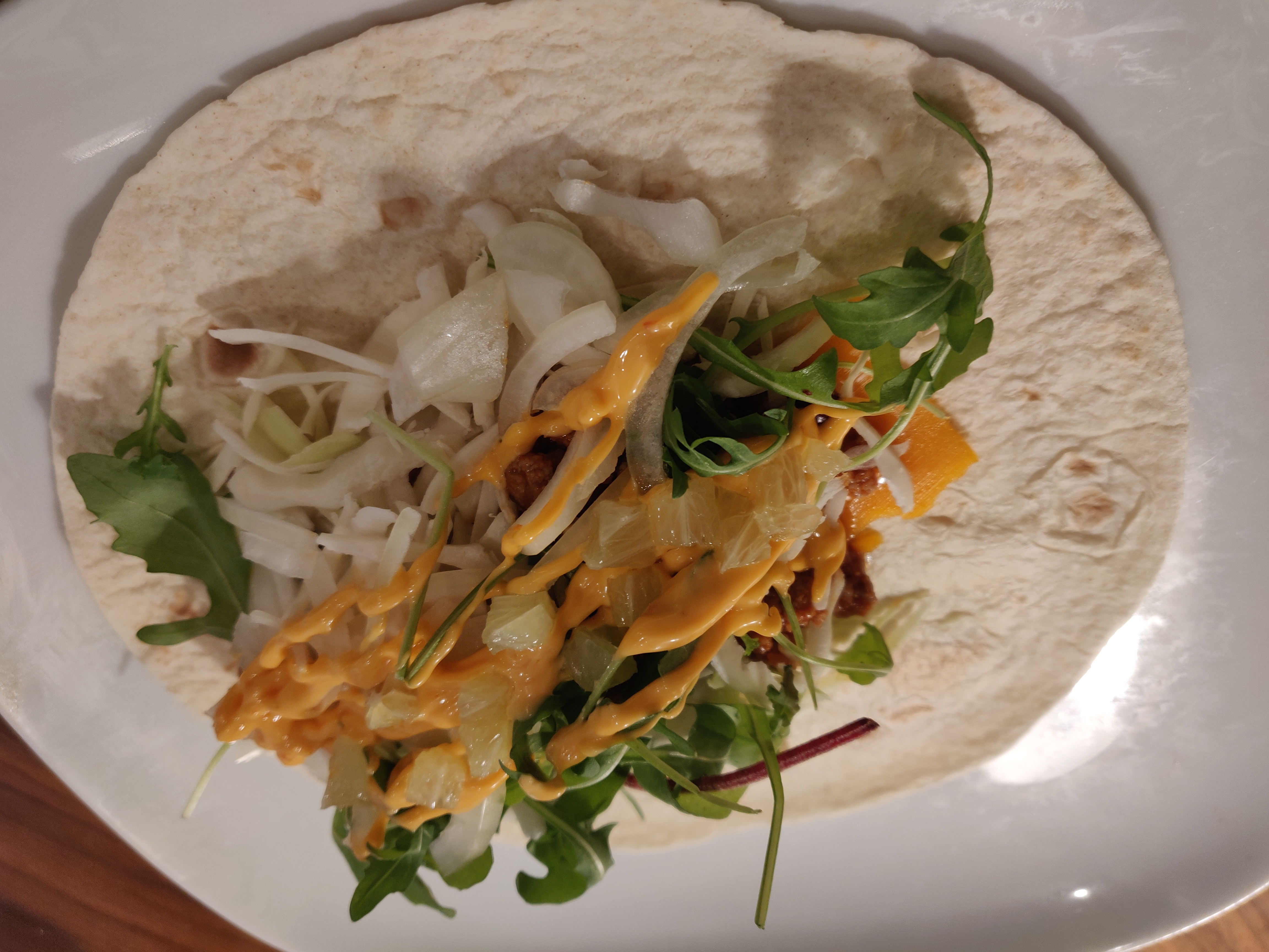 Présentation de Wraps au poulet